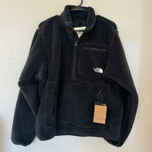 The North Face Black Sherpa Pullover Half Zip Jacket